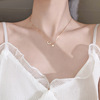 Brand necklace, chain for key bag , Korean style, simple and elegant design