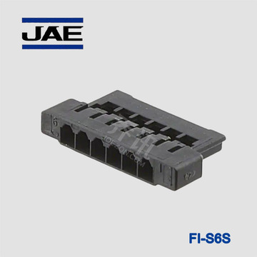 FI-S6S 矩形連接器JAE日本航空電子6P膠殼 間距1.25mm 黑色摩擦鎖