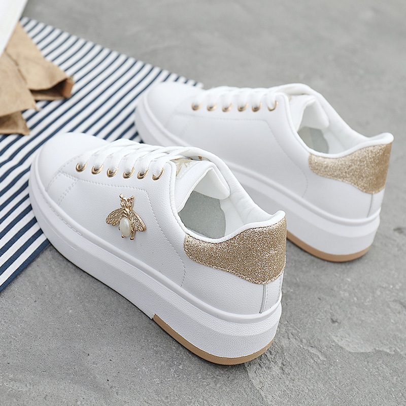 Leather Low Top Canvas Shoes Small White Korean Version Versatile Middle School Students Board Shoes Lady shoes