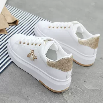 Leather Low Top Canvas Shoes Small White Korean Version Versatile Middle School Students Board Shoes Lady shoes - ShopShipShake