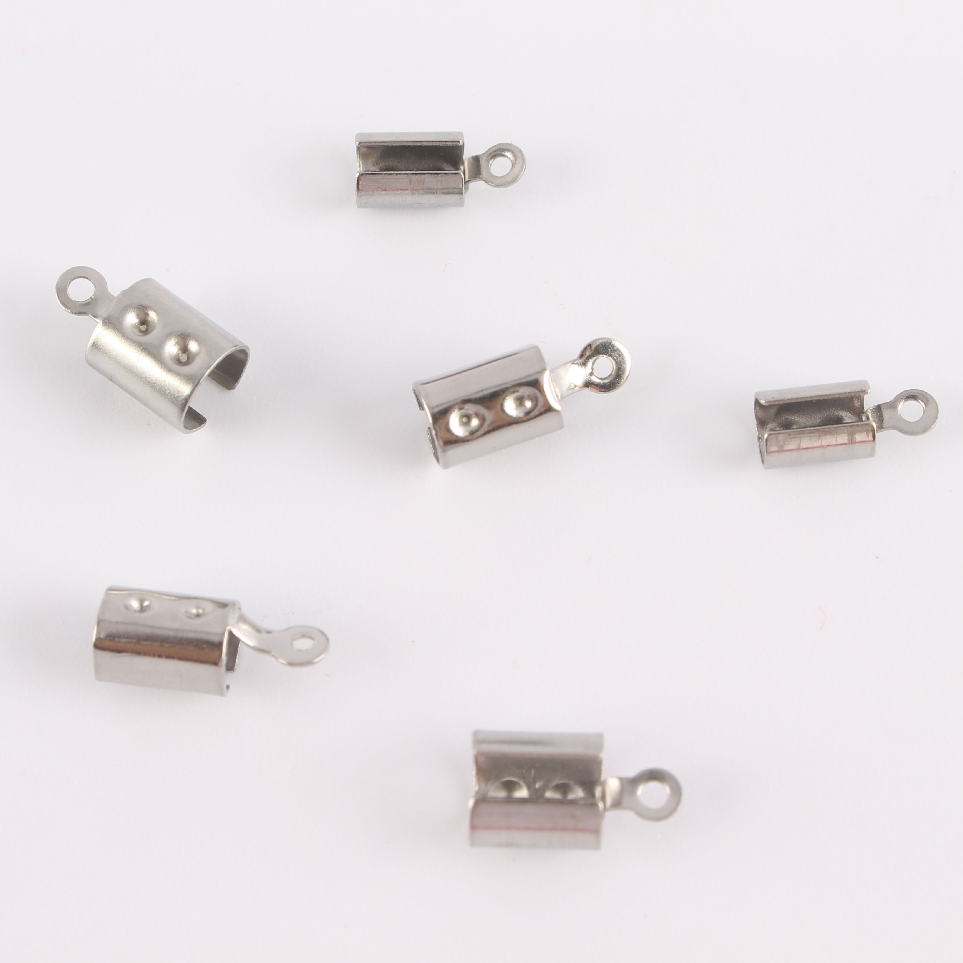 diy手工定制不锈钢两眼耳夹手机配件厂家直销饰品配件