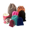 Headphones, cloth bag, jewelry storage bag, accessory, pack, drawstring, 7×9cm