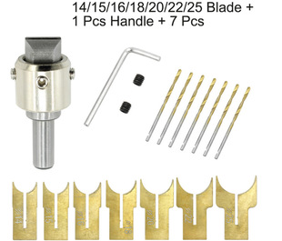 16PCSӲ�|�Ͻ���ľ��㊵����͹���������^14-25 mm���b