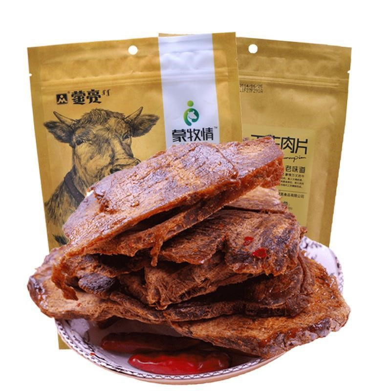 【2袋就是批發價】蒙亮牛肉片248g 蒙牧情內蒙特産風幹手撕牛肉幹