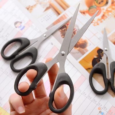 Stationery scissors office home kitchen sewing paper scissors large and small stainless steel handmade art knife scissors