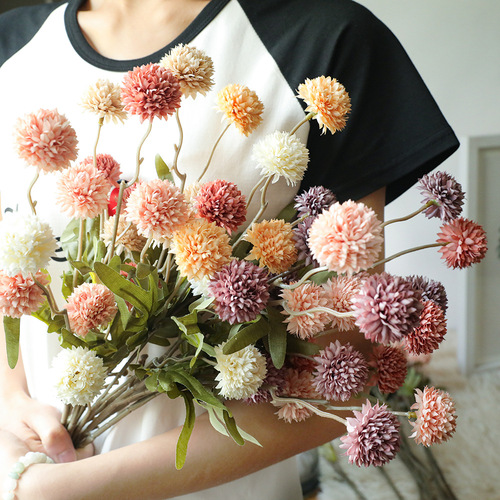 Fake flower manufacturer INS Fengmandandandelion simulated flowers and green plants wholesale wedding decorations cross-border MW66783