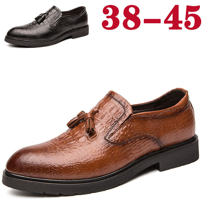 2020 autumn new casual leather shoes men...