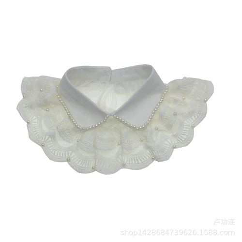 Lace shawl, pearl fake collar, classic hot selling shawl