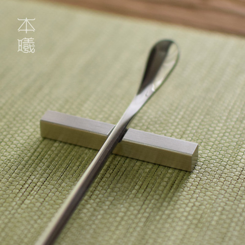 Factory direct sales stainless steel tea dial, tea pillow, small teaspoon, tea spoon, tea ceremony accessories, Kung Fu tea set, spare tea drinking tools