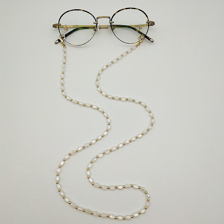 Original Design Pearl Arylic Women's Glasses Chain display picture 1