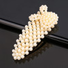 Hair accessory with bow, cute hairgrip from pearl, no hair damage, Korean style, simple and elegant design