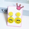 Cartoon fruit cute earrings, ear clips, accessory, Korean style, no pierced ears