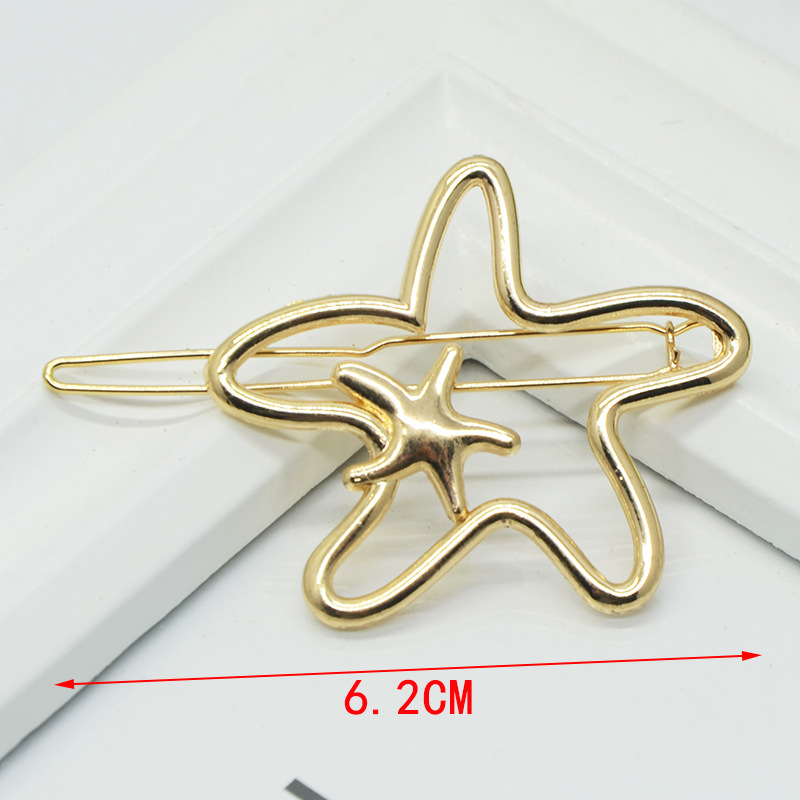 Fashion Geometric Metal Plating Hair Clip display picture 6