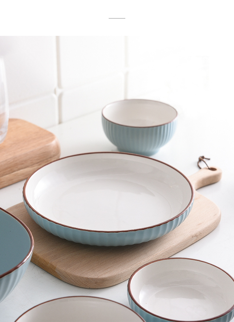 纯色典雅陶瓷餐具_14