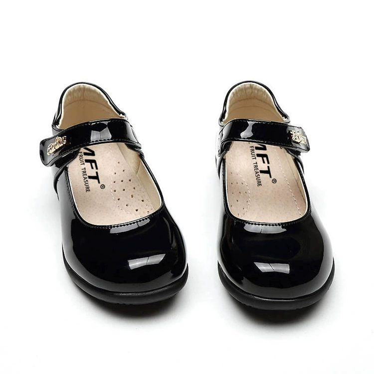 Детские кожаные туфли для девочек, черные, весна-осень 2025, новая модель, для учениц начальной школы, для выступлений, в британском стиле, на мягкой подошве, балетки для маленьких принцесс