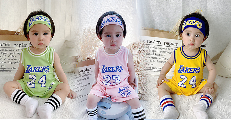 Qile Rabbit Sommer Neue Kinder Und Babys Persönlichkeit Digitaldruck Trend Koreanische Version Komfortabler Freizeit Sport Anzug display picture 20