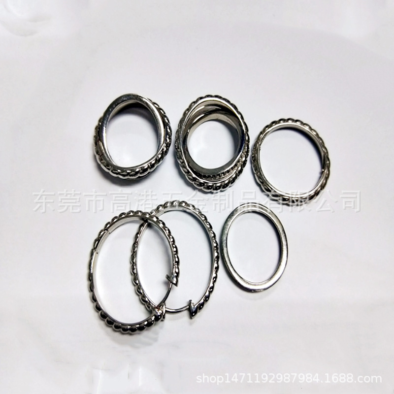 不锈钢精密铸造黄铜紫铜饰品铸件戒指耳环项链铸铝配饰电镀加工