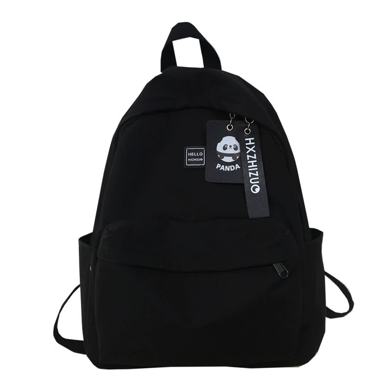 Backpack Japanese-style shoulder bag, lightweight polyester, multiple colors (White–Fuchsia)