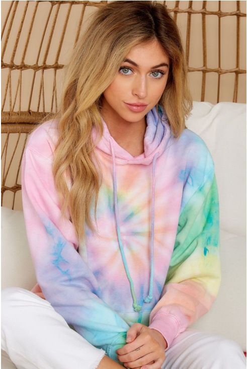 Spring and summer 2020 new European and American home clothes casual loose Hoodie summer Amazon long sleeve printing home long sleeve