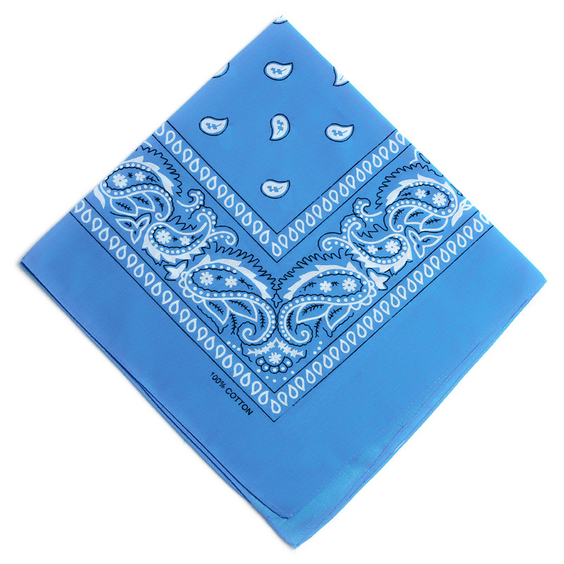 Bandanas directas de fábrica transfronteriza Paisley multifuncional de anacardo flor cuadrada bufanda de algodón deportes al aire libre