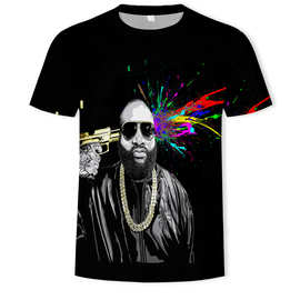 潮流爆款服装 瑞克莫蒂图片3D数码印花男士T恤厂家直销