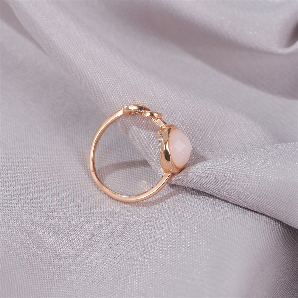 Korea Sweet Knotted Ring Small Fragrance Style Simple Opal Ring Cute Wild Tail Ring Girlfriends Wholesale Nihaojewelry display picture 5