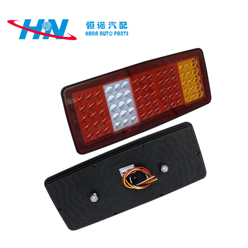 Rectangular LED luz trasera adecuado para camión remolque cisterna luz trasera brillante LED luz trasera