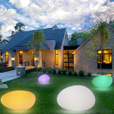 outdoors LED luminescence simulation Stone lamp waterproof Park villa courtyard Landscape lamp Night view remote control LED Lawn