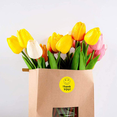 Amazon thank you round thankyou seal sticker self-adhesive label baking outer packaging decorative sticker