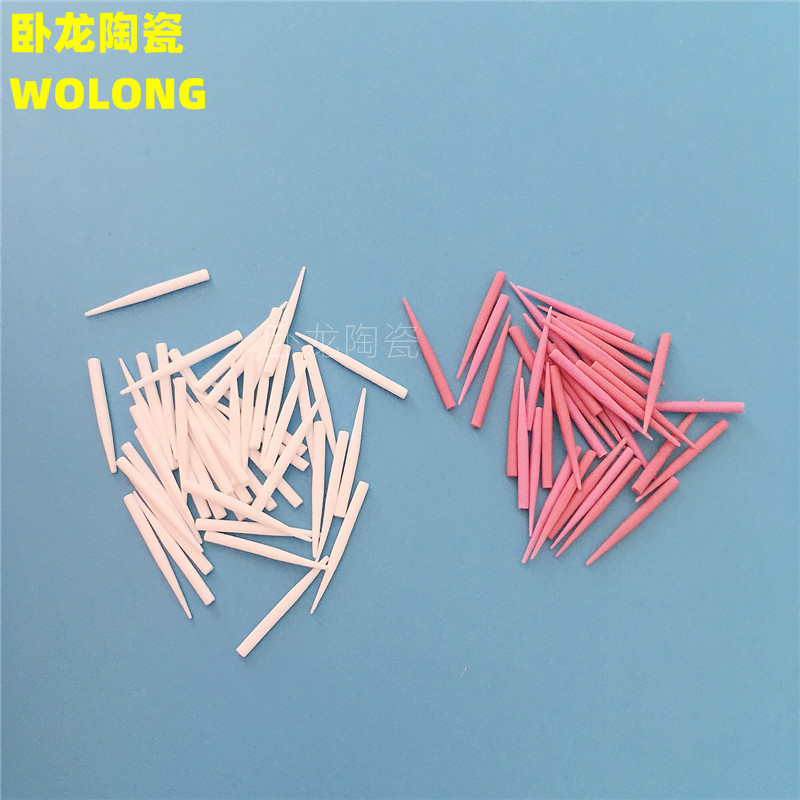 供应红色氧化铝陶瓷棒陶瓷针圆形绝缘抗磨刚玉白色陶瓷尖棒制作