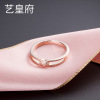 Capacious quality gemstone ring, silver 925 sample, light luxury style, Korean style