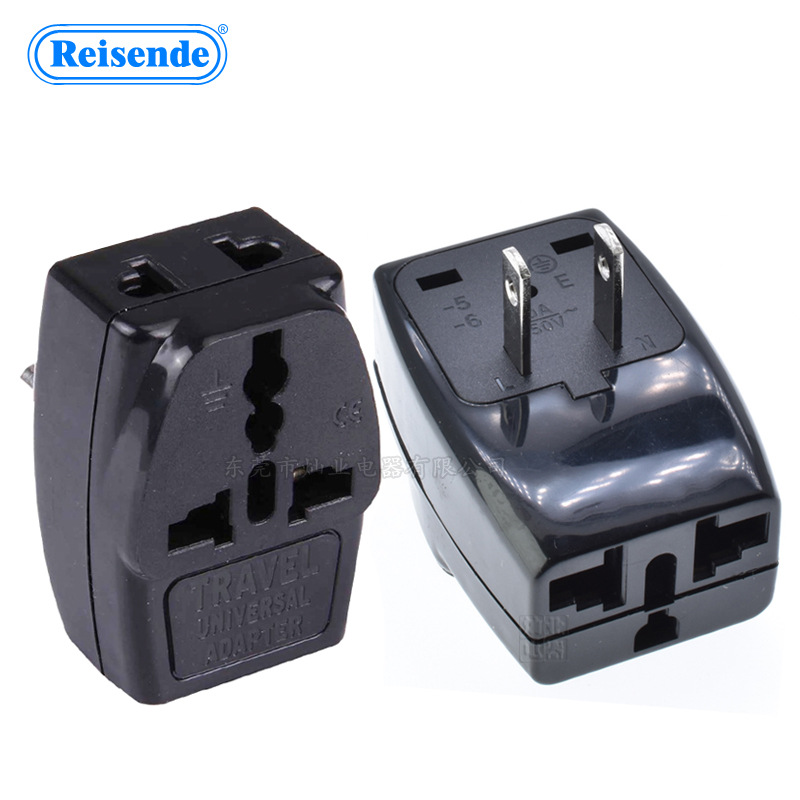国标转换插头 两脚转换插座国标转通用标一转三WDS-6旅游插座