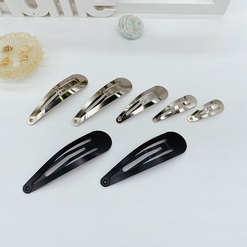 廠家直銷 廣州diy飾品配件 加厚 水滴BB夾 頭飾品批發