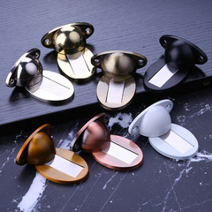 門吸廠家 免打孔門擋隱藏形黑色防撞定位靜音防踢地吸 強磁吸門器