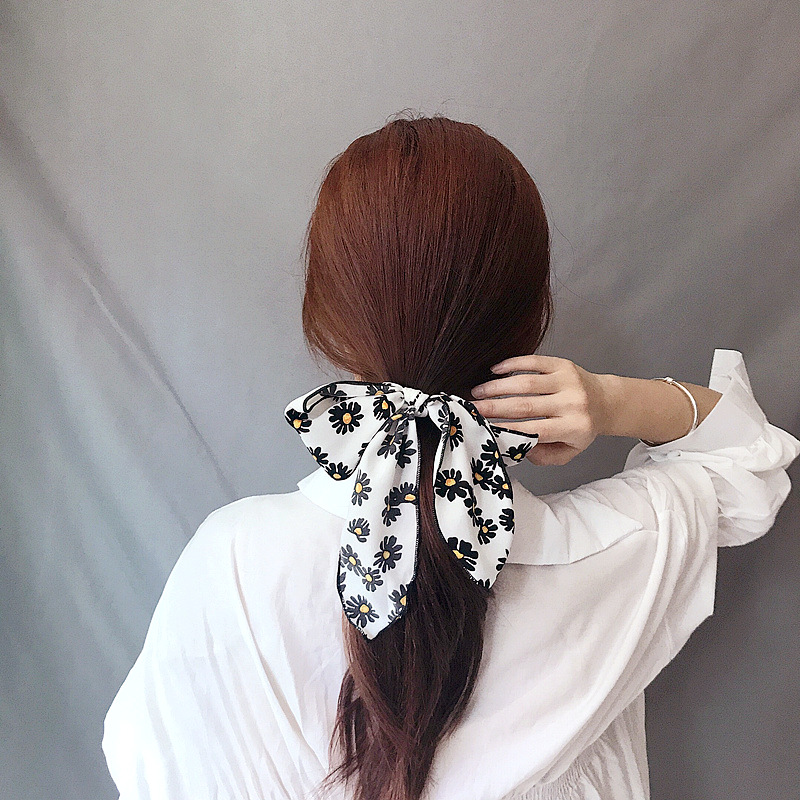 جديد الأزياء ديزي القوس التعادل البرية رخيصة Scrunchies بالجملة display picture 1