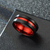 Fashionable high-end red black ring, 2020, European style