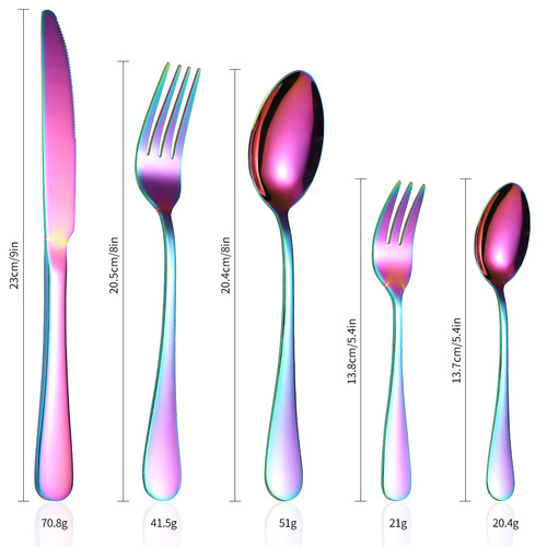Foreign trade cross-border stainless steel tableware set 30 pieces gift box for home Western-style knives forks spoons coffee spoons
