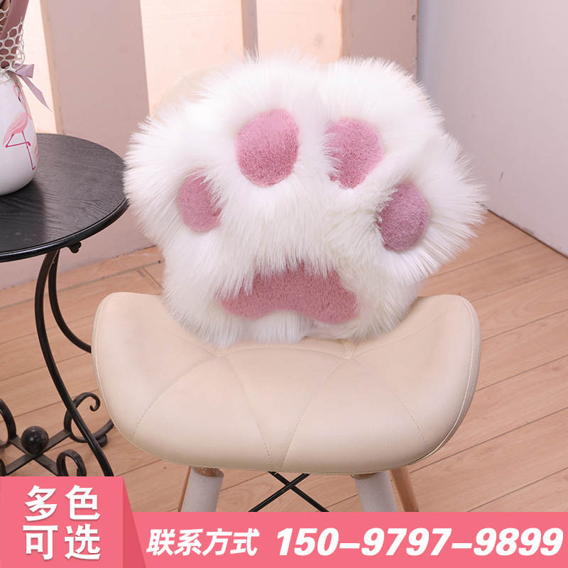 【熊掌抱枕】可爱毛绒玩具猫爪熊掌抱枕空调毯子办公室午睡毯靠垫