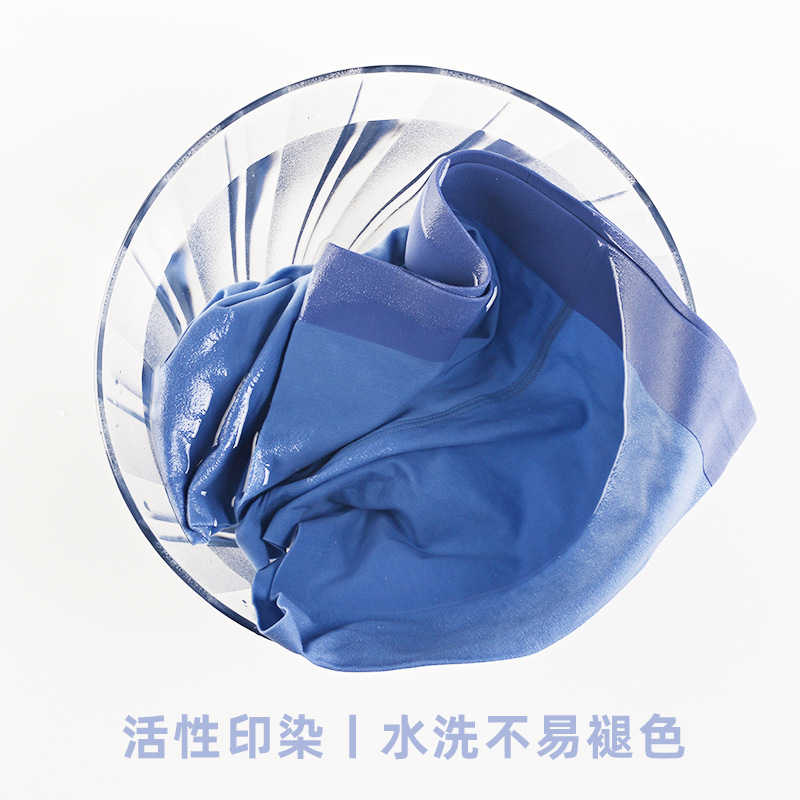 3 pieces of pure color cotton 60-count men's underwear with mulberry silk antibacterial crotch and invisible seams men's straight-leg pants factory drop shipping