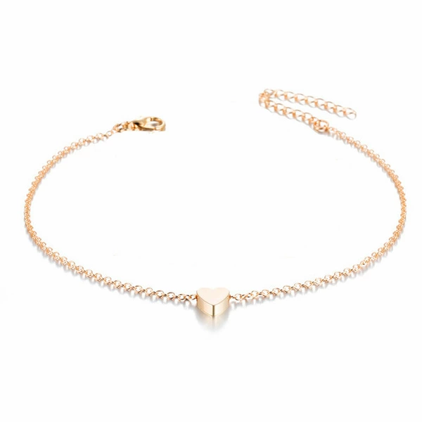 Single -layer heart golden color