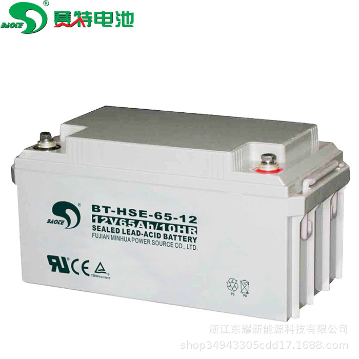 赛特蓄电池12V65AH直流屏BTHSE65-12 EPS通讯消防UPS铅酸储能电源