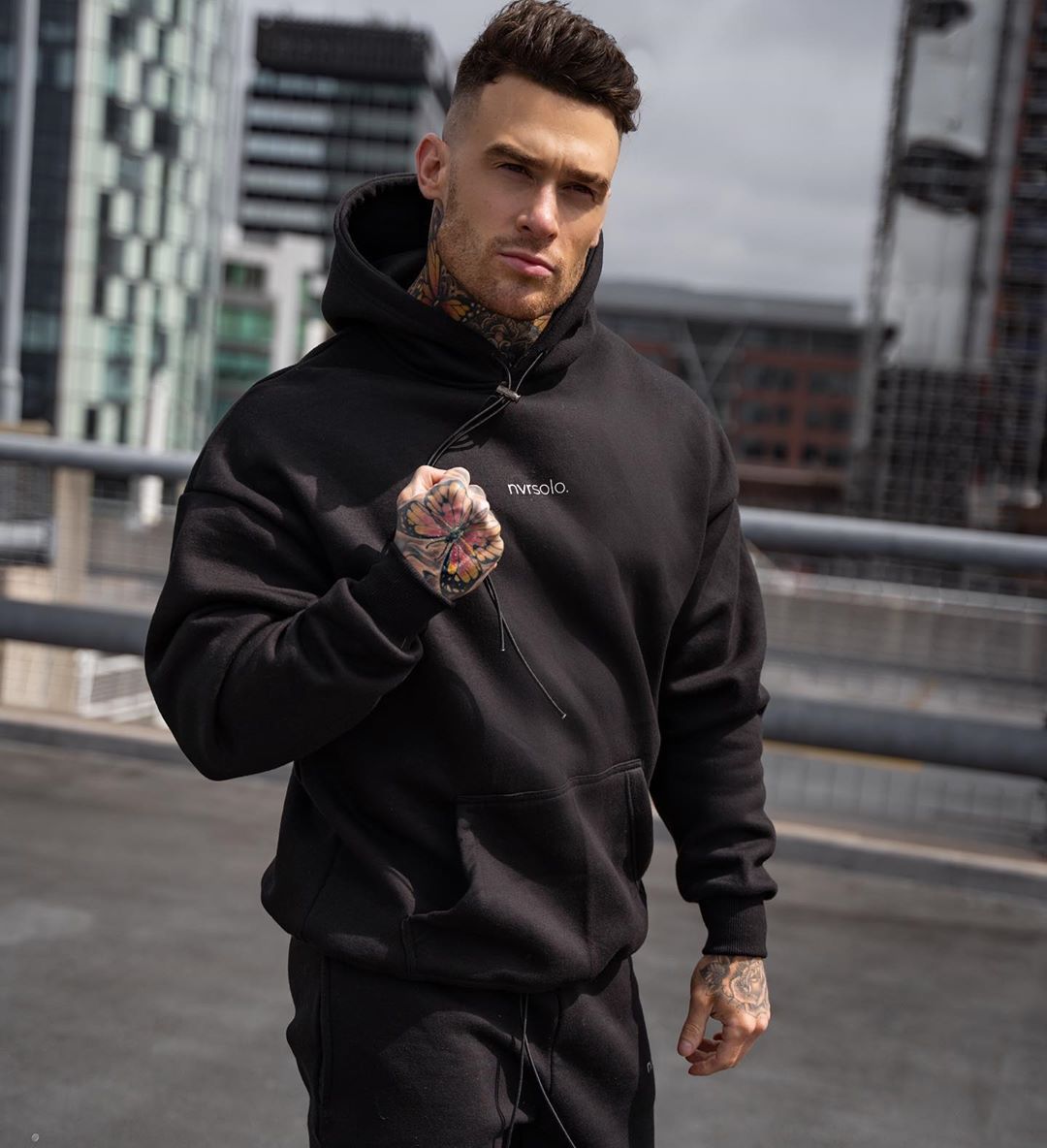 Muscle Men's Sports Sweatshirt Men's Autumn Fitness Leisure Hooded Pullover Loose Training Suit