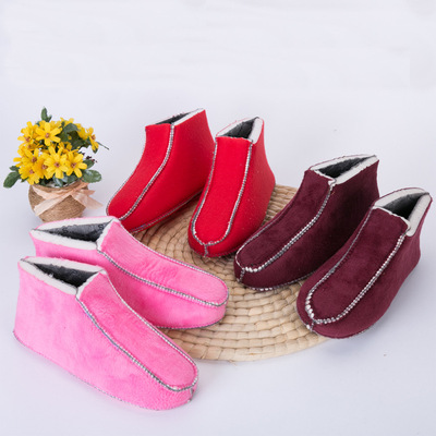 短毛绒棉拖鞋海绵帮 各种规格毛线 鞋底 半成品厂家直销一件代发