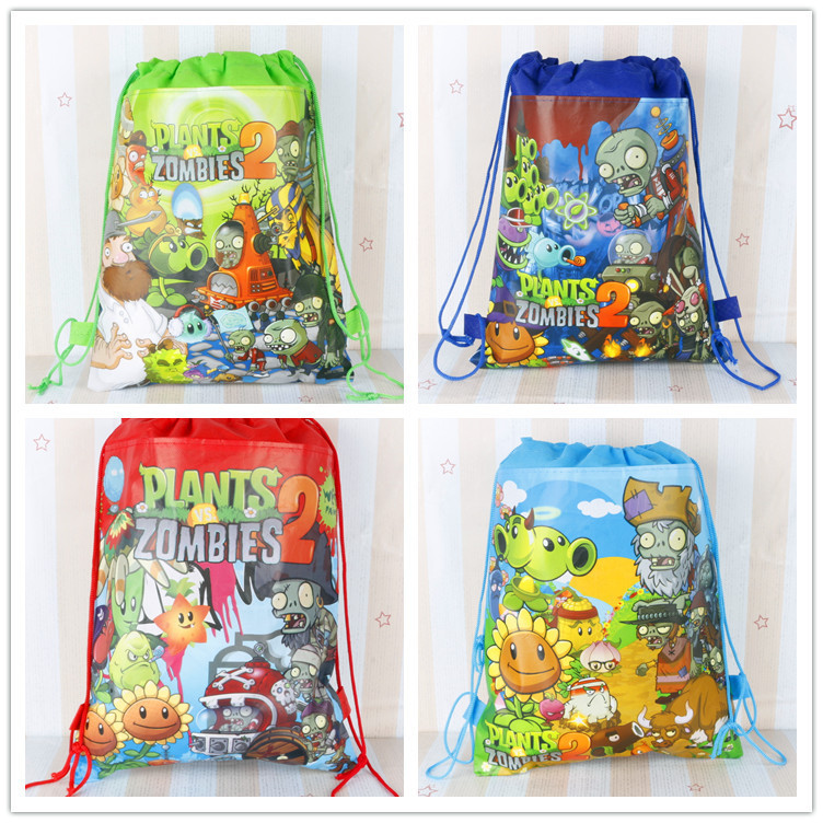 清仓处理植物大战僵无纺布束口袋抽绳包儿童礼物赠品礼物收纳袋