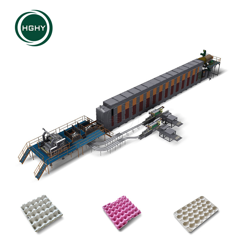 华工环源供应每小时4000件鸡蛋托生产机器 蛋托机 高产能