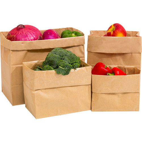 Brown paper bag refrigerator storage bag, thick baking bread toast packaging bag, household paper bag dividing bag