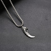 Creative exaggerated personality tide men and women stainless steel tag necklace necklace new Stainless Steel Nextlace