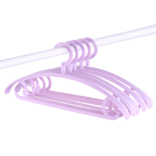 Home Clothes Hanger Adult No Trace Plastic Clothes Hanger Multi-functional Clothing Store Anti-slip Clothes Hanger Pants Hanger Factory Wholesale 