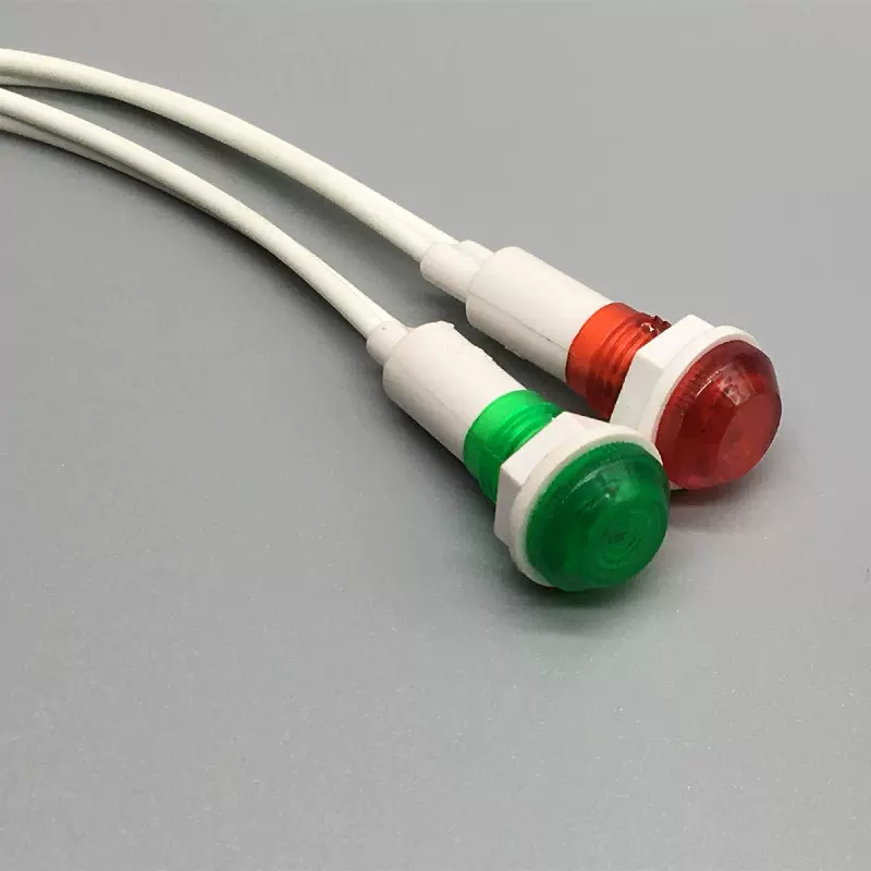 led指示灯信号灯带线带扣焊接信号灯XD10-6 安装孔10MM