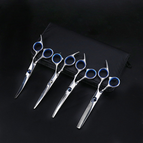 Pet Supplies Amazon Pet Scissors Set Pet Grooming Tools 6-Piece Pet Comb Scissors Set